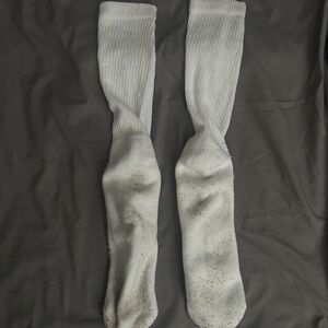 Women’s White Long Gym Socks